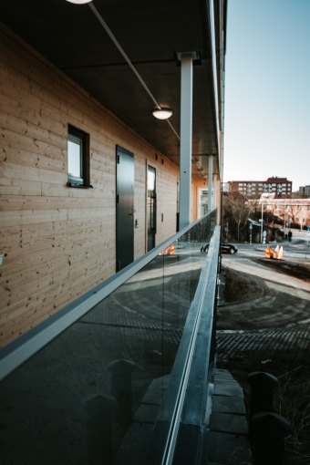 Glass railings 