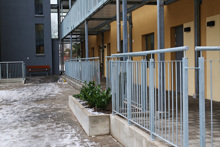 Galvanized handrails